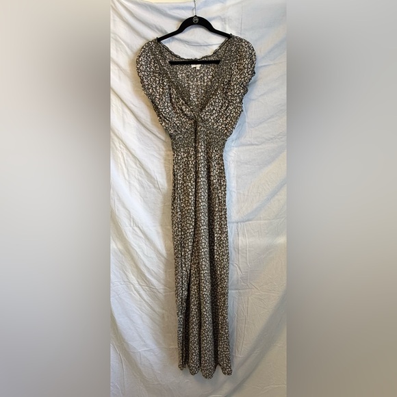 Apricot Long Boho Peasant Empire Waist Dress NWOT - Picture 2 of 11